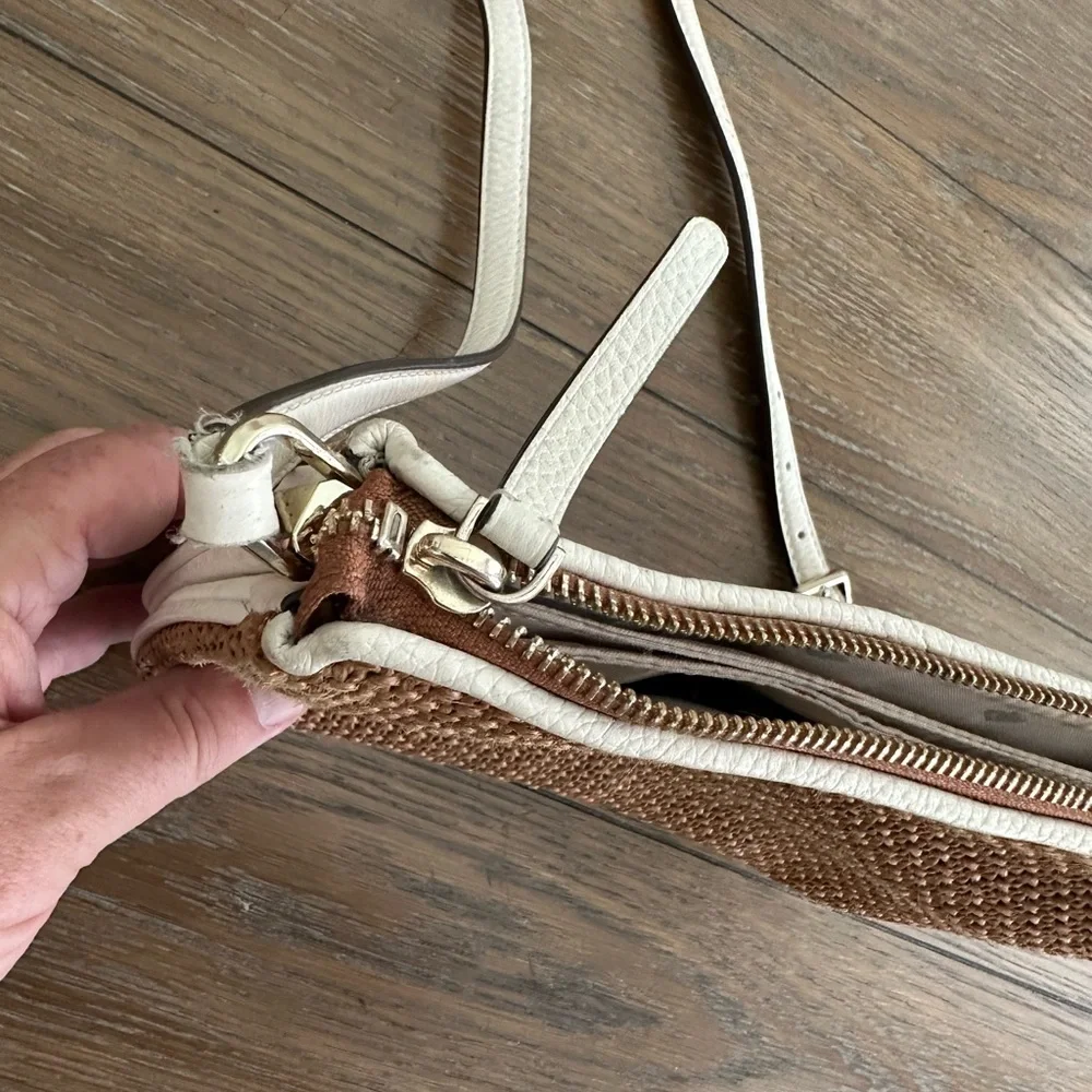Kate Spade Tan Textured Crossbody Bag